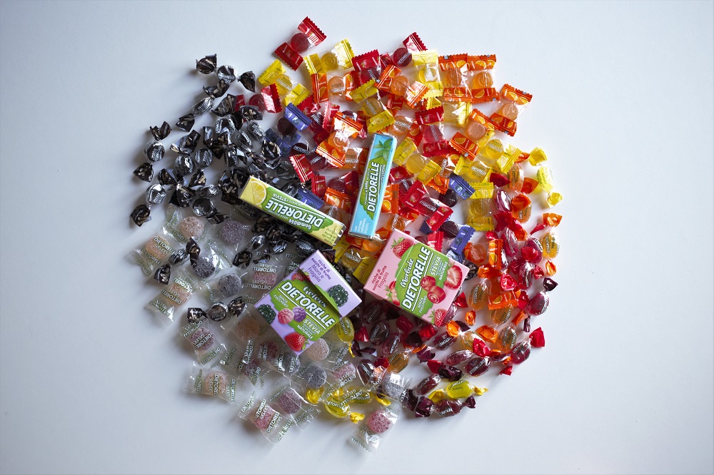 Novità in casa Dietorelle: le uniche caramelle alla frutta dolcificate con estratto di Stevia! Senza glutine, sugar free e il gusto di sempre!